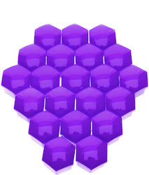 Extremo Tuning 19 Mm Purple Screw Caps 20 Pcs Corrosion Protection