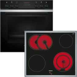 Siemens Under Counter with Ceramic Hobs Black HE273ABS3 + EA64RGNA1E Siemens Under Counter with Ceramic Hobs Black HE273ABS3 + EA64RGNA1E