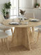 Tailor Τραπέζι Τραπεζαρίας Ξύλινο Sapphire Oak 120x120x75.7εκ.