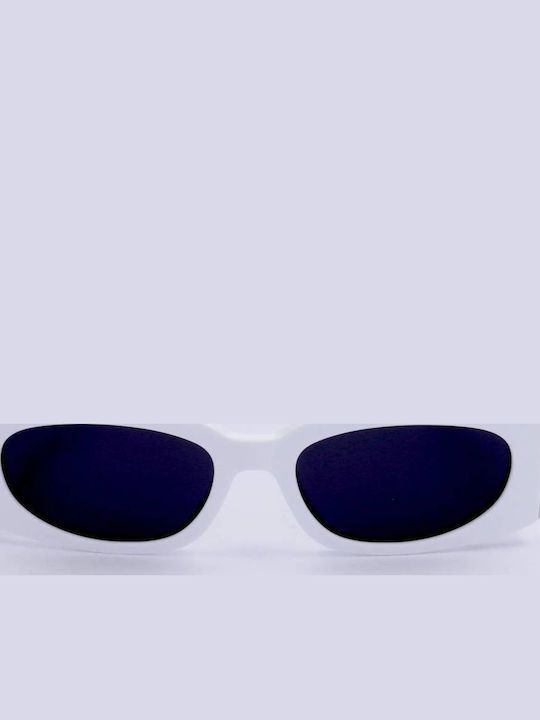 GCDS Unisex Sunglasses With White Frame And Gray Lens GD0016 21A