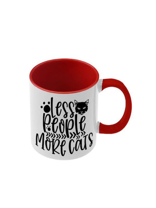 Чаша Cats Червена Дръжка Вътрешна