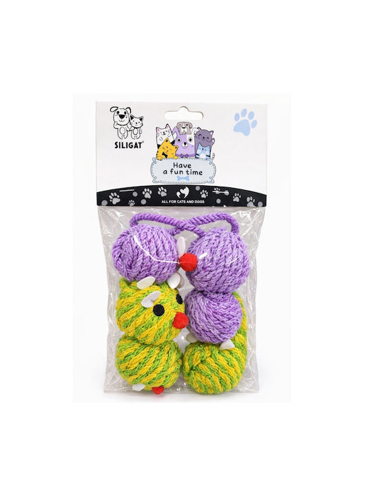 Denik Pets Котешка Игра Мишки Кръгли 6 Бройки
