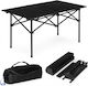 MultiGarden Campingmöbel Für Camping Tisch Klappbar 95x55cm Schwarz