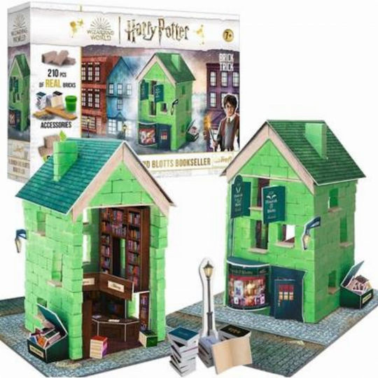Trefl Children's Craft Harry Potter Brick Trick Flourish And Blott's Bookstore Construction Set 17cm