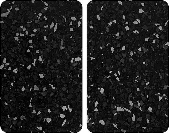 Wenko Terrazzo Protective Glass Hob Covers 2 Pieces 30 X 52 Cm Each Total 60 X 52 Cm
