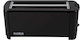 Toaster 4 Slots 1300W Black