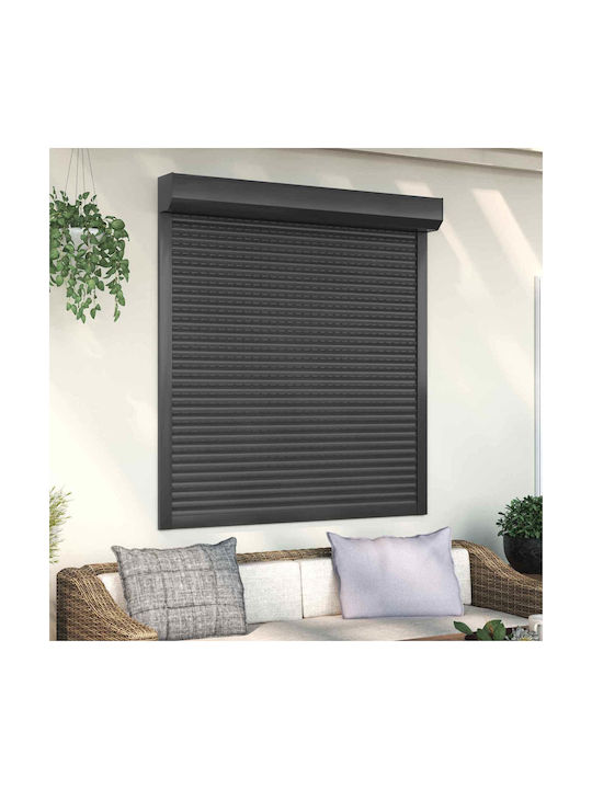 vidaXL Παντζούρι Ρολό Αλουμινίου Π130xΥ140cm