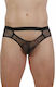 Soiemio Men's Underwear Jockstrap Black