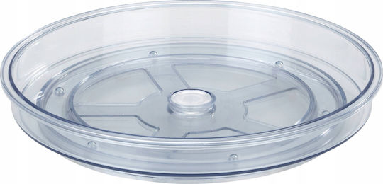 Wenko Victoria Drehbarer Teller 24 cm Durchmesser Kunststoff Transparent