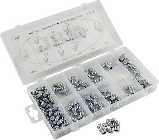 JBM 53359 Power Tool Grease Nipple Set 110 Pieces