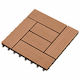 vidaXL Material for Garden Flooring from WPC 30x30cm 11 Pieces