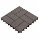 vidaXL Material for Garden Flooring from WPC 30x30cm 11 Pieces