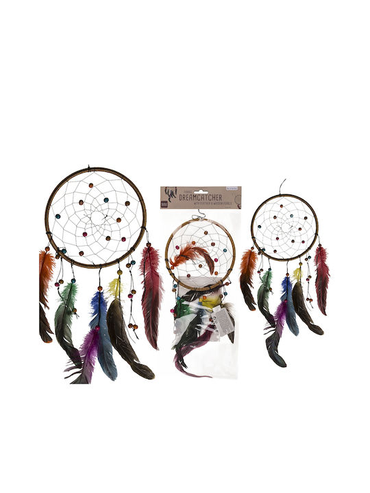 ArteLibre Decorative Dreamcatcher Handmade Made of Fabric 30x16cm