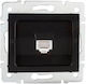 Kanlux Mowion Logi 02-1390-042 Matt Black Single Computer Socket Rj45cat 5e Jack