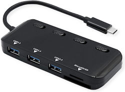 Roline USB-Hub 4 Anschlüsse (USB-C) 14.02.5059-10 Roline USB-Hub 4 Anschlüsse (USB-C) 14.02.5059-10