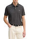 Short Sleeve Grey Polo Blouse