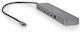 Nedis USB-Hub 10-in-1 USB-C Zu Rj45 3usb-a Buchse 3.5mm 2usb-c 2hdmi 0,4m Anthrazitgrau