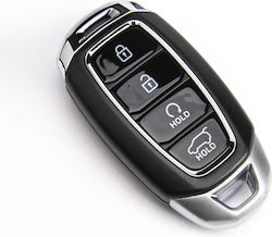 Autoschlüsselhülle mit Schlüsselblatt mit 4 Tasten für Hyundai