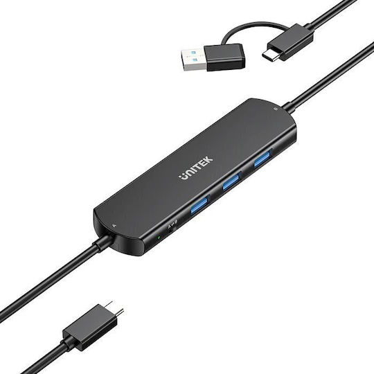 Unitek Hub USB-C 10Gbps Transfer Date 3 Porturi USB-A U1344a