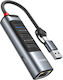 Docking Station Usb-c Zu Usb 3.0 Rj45 1000mbps Pd 100w Yesido Graues
