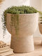 Kaemingk Ceramic Multicolour Plant Pot with Stand 44.5x44.5x38.5cm
