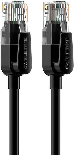 Cabletime U/UTP Cat.6 Ethernet Network Cable 1.5m Black