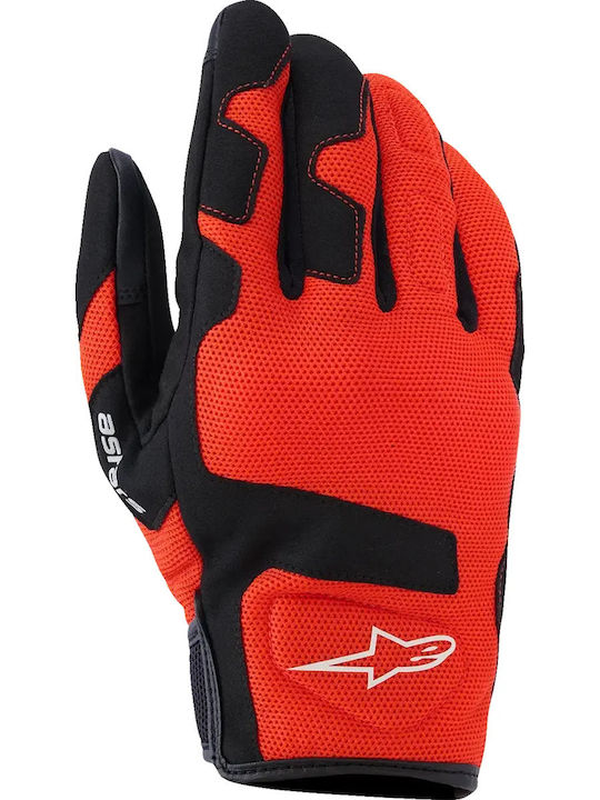 Alpinestars Ignite Summer Men's Motorcycle Gloves Red Tangerine/Black