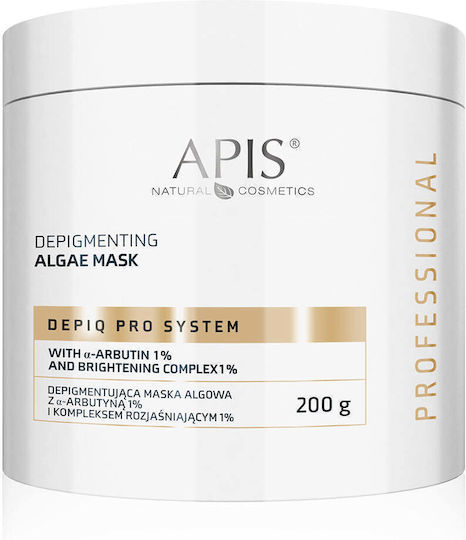 Depigmentierende Alginate-Gesichtsmasken Depiq Pro System 1% Arbutin 1% Aufhellung Komplex 200 G