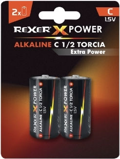 Rexer Αλκαλικές Μπαταρίες C 1.5V 2τμχ