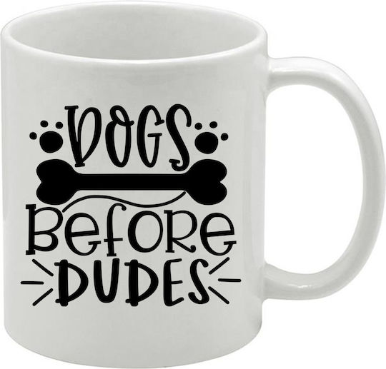 Weiße Tasse Dogs