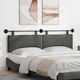vidaXL Stoff-Kopfstütze für Betten Grau 170x55cm