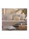 Nef-Nef Homeware Bleeze Dreisitzer-Sofa Wurf Jacquard 180x300cm Natürlich/Gelb