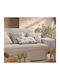 Nef-Nef Homeware Bleeze Dreisitzer-Sofa Wurf Jacquard 180x300cm Natürliche/Minz