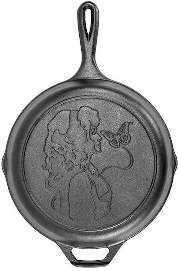 Lodge Cast Iron Pan with Lid with Non-Stick Coating 26cm