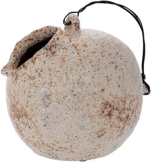 Iliadis Vază Decorativă Bej 24x24xÎ26cm