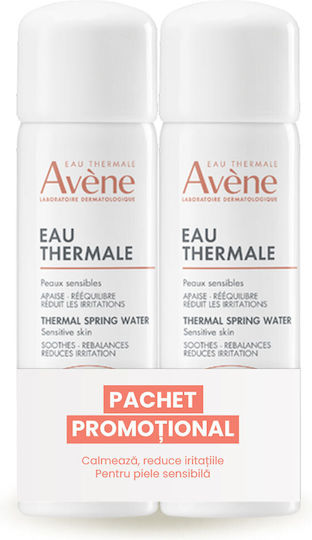 Eau Thermale Avène Spray De Față Cu Apă Termală Tonifiant Pentru Față 2x50ml