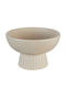Pakketo Lorvion Decorative Bowl Ceramic Beige 22x22x14cm