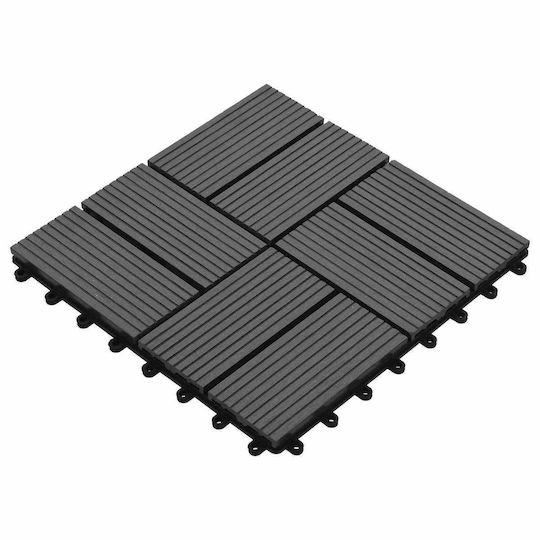 vidaXL Material for Garden Flooring from WPC 30x30cm 11 Pieces
