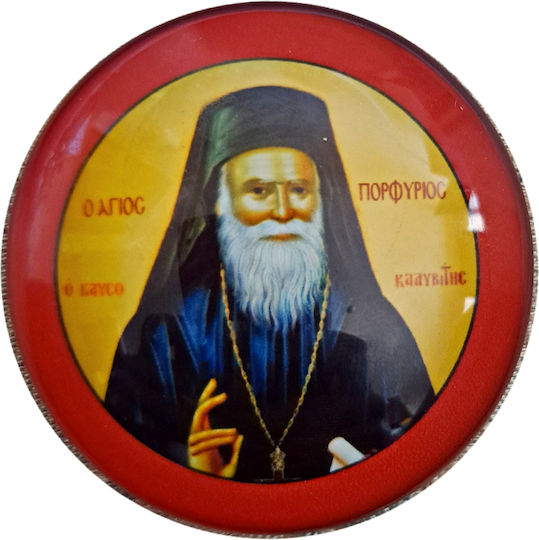 Glass Magnet 34mm Saint Porphyrios A