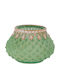 Iliadis Set of Glass Candle Holders Suitable for Tealights in Green Colour 11.5x8cm 4 Pieces