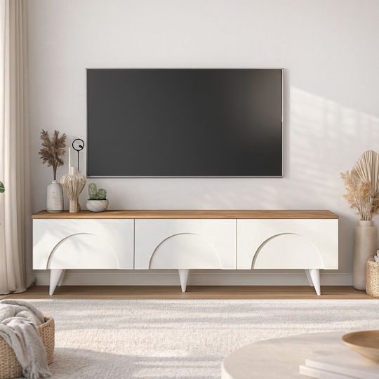 TV-Ständer Bono Weiß M150xP32.3xH42.1cm