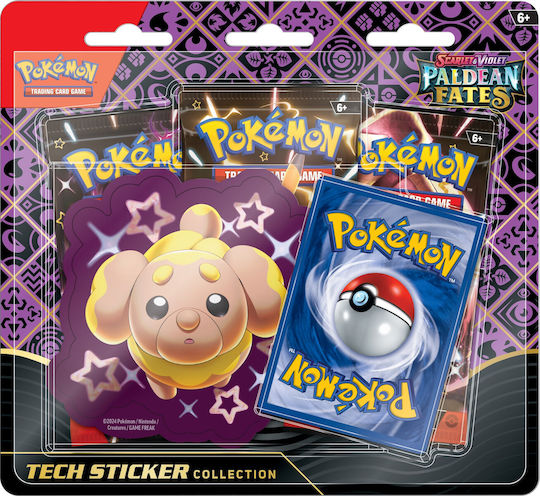 Pokemon Colecție Tech Sticker Destine Paldeene Stacojiu & Violet Diverse Modele