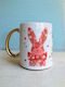 Happy Easter Red Ceramic Mug