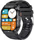Smartwatch Et281 Πολλαπλών Δεικτών Υγείας Mαύρο Unitek