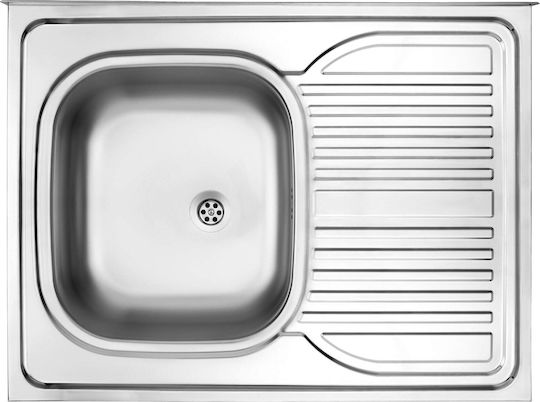 Deante Drop-In Kitchen Sink Inox M60xW80cm Grey