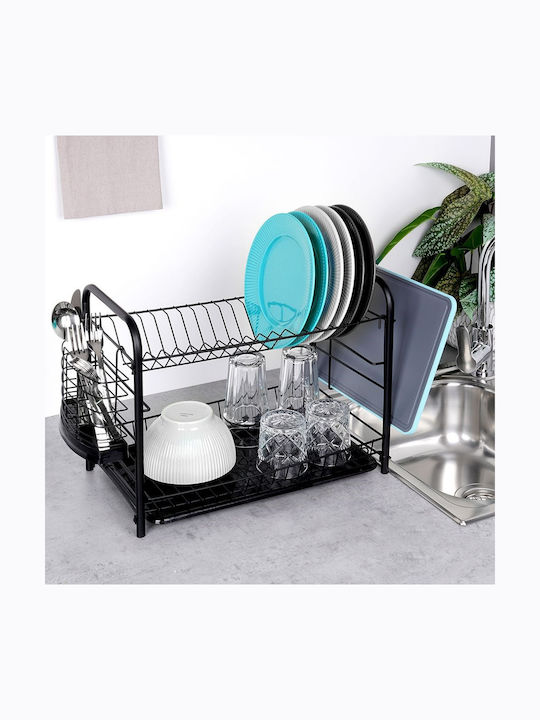 Vilde Metallic Black Sink Strainer 51.5x24.5x33cm