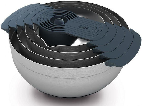 Joseph Joseph Σετ Δοχεία Φαγητού Inox Ασημί 26.5x31.5cm 9τμχ
