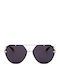 Trussardi Unisex Γυαλιά Ηλίου με Μαύρο Σκελετό και Μαύρο Φακό STR454F 0579