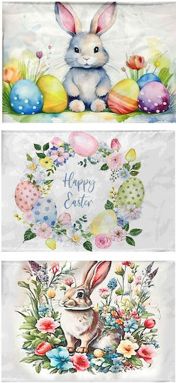 Easter Fabric Placemats 3 Designs 42x28cm Bunny's 932209 12 Pieces