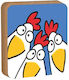 Chicks Table Easter Decoration Chickens 11x11cm